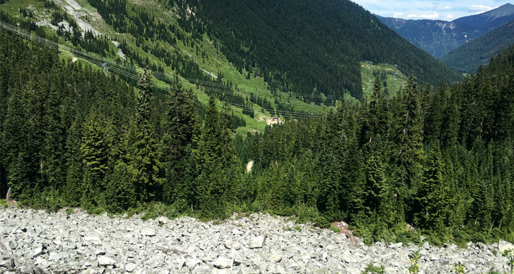 'Loose Rock Climb' - Image Courtesy of Jackie Zimmer